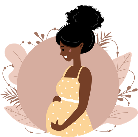 Mulher grávida  Ilustração