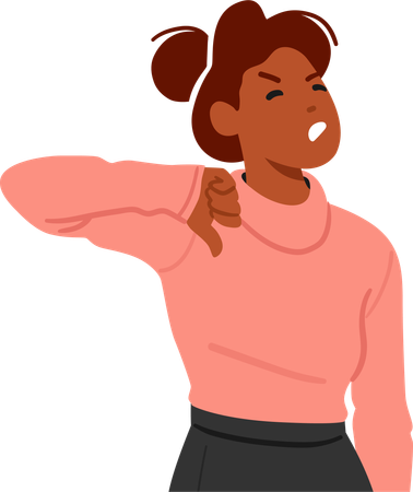 Mulher insatisfeita  Ilustração