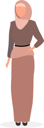 Mulher Muçulmana  Ilustração