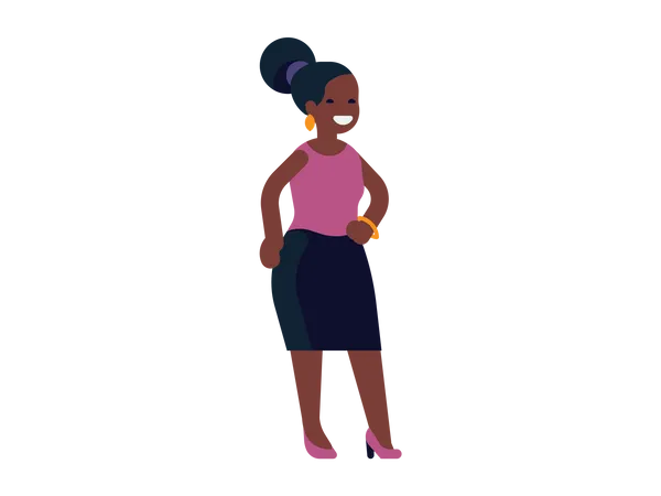 Mulher negra  Ilustração