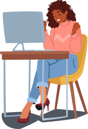 Mulher passa no teste da escola de direção  Ilustração