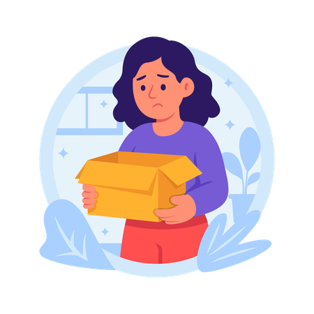 Mulher recebendo parto errado  Ilustração
