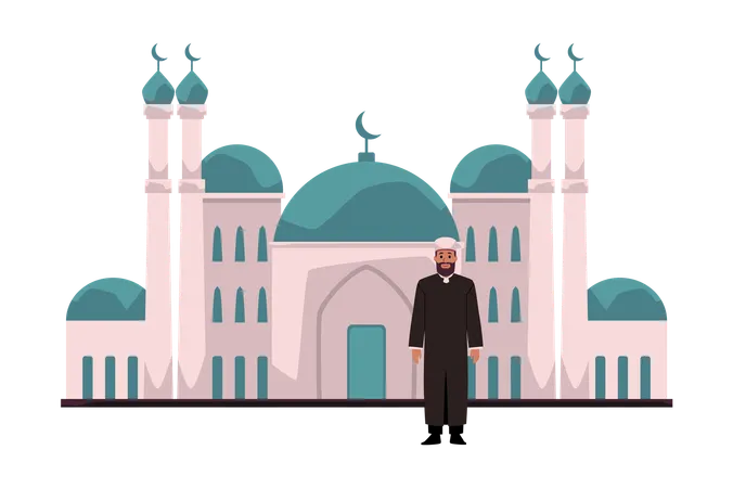 Mullah Imam or Mufti  Illustration