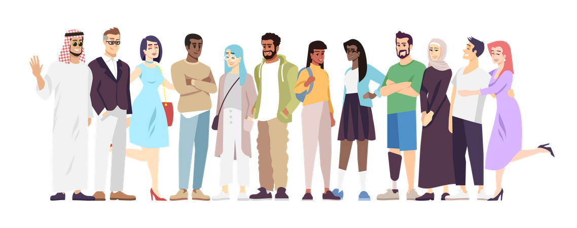 Multicultural Community  Illustration