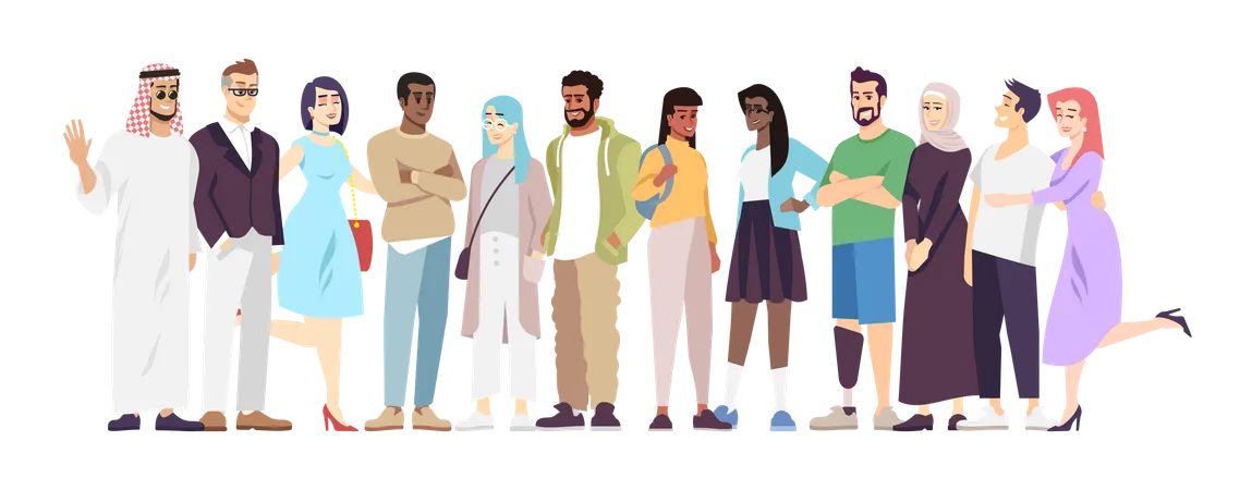 Multicultural Community  Illustration