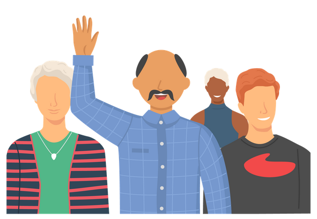 Multicultural Community  Illustration