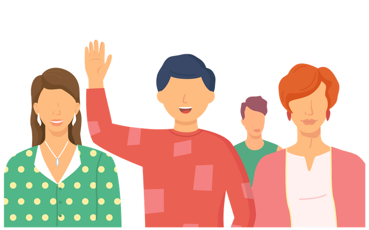 Multicultural Community  Illustration
