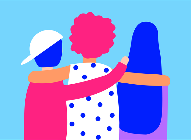 Multicultural Community  Illustration