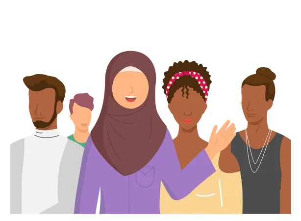 Multicultural Race  Illustration