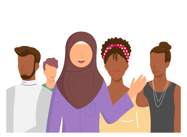 Multicultural Race  Illustration