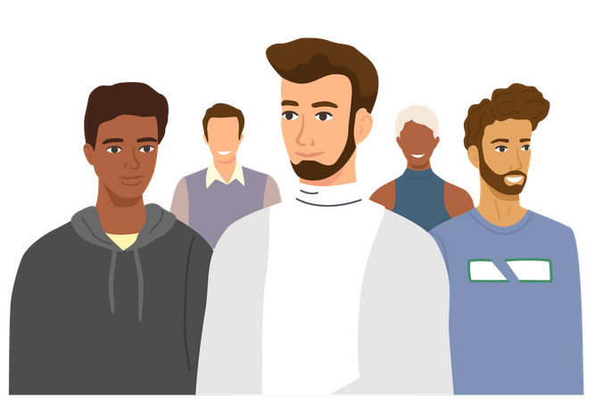Multiethnic Group  Illustration