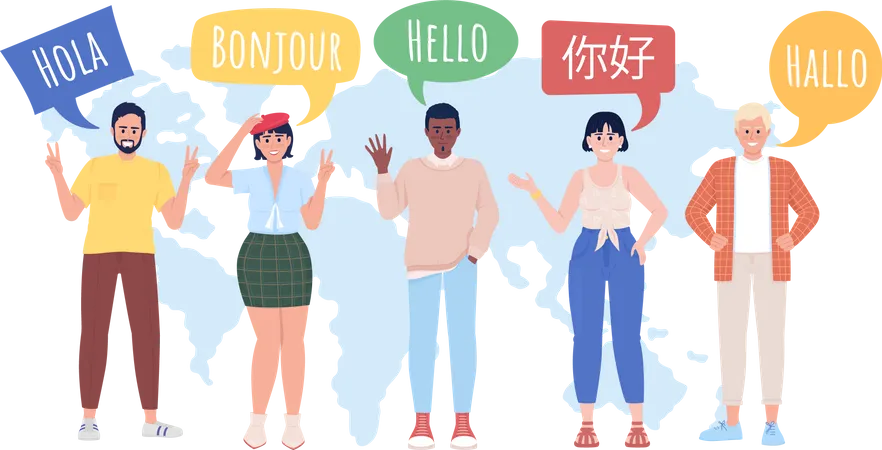 Multilingual community  Illustration