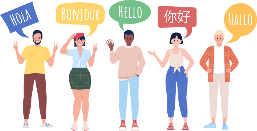 Multilingualism Illustration