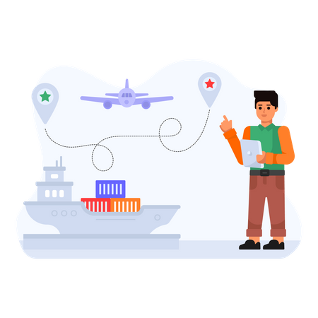 Multimodal Transport  イラスト