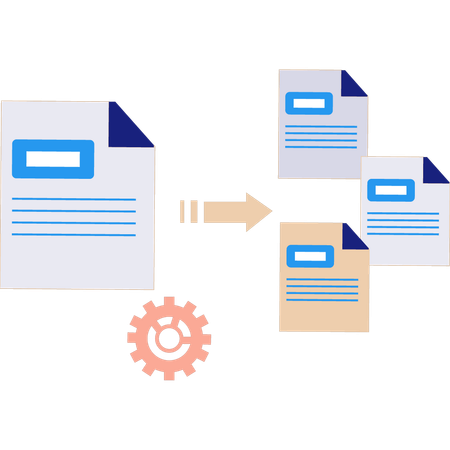 Multiple file conversions  Illustration