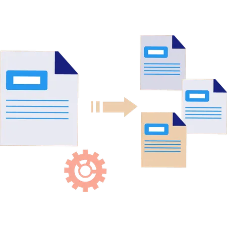 Multiple file conversions  Illustration