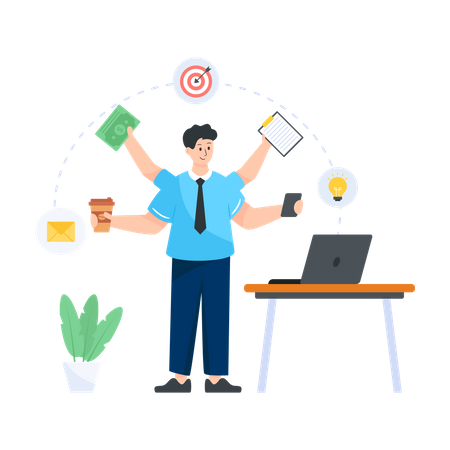 Multitasker  Illustration