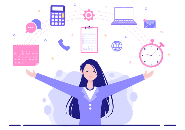 Multitasking Expert  Illustration