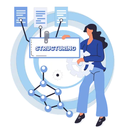 Multitasking-Fähigkeiten sind für die Handhabung verschiedener Aspekte des Arbeitsablaufs von entscheidender Bedeutung  Illustration