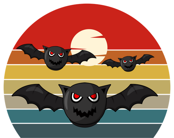 Murciélago de halloween  Ilustración