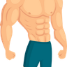 muscular bodybuilder illustrations