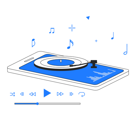 Music App Illustration