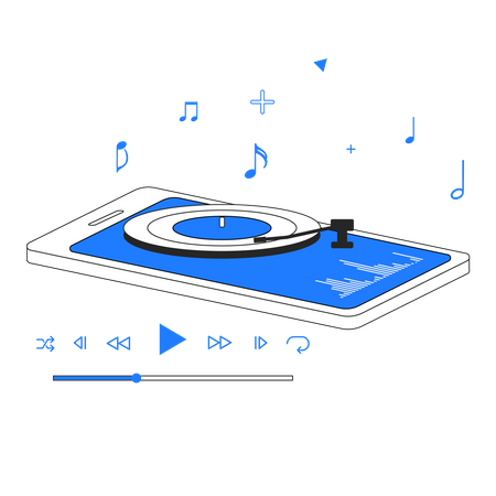 Music App  Illustration