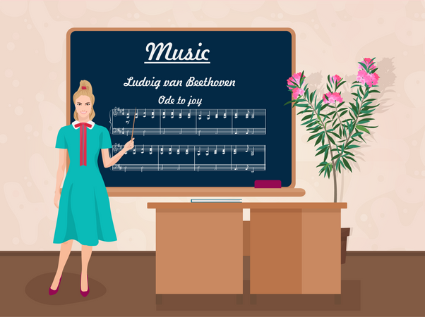 Music class  イラスト