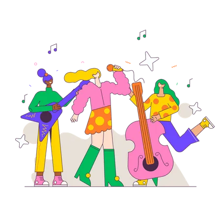 Music Concert Celebration Illustration