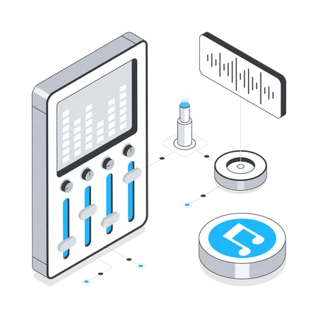 Music Equalizer  Illustration