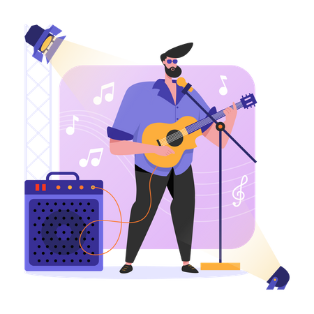Music Event  Illustration