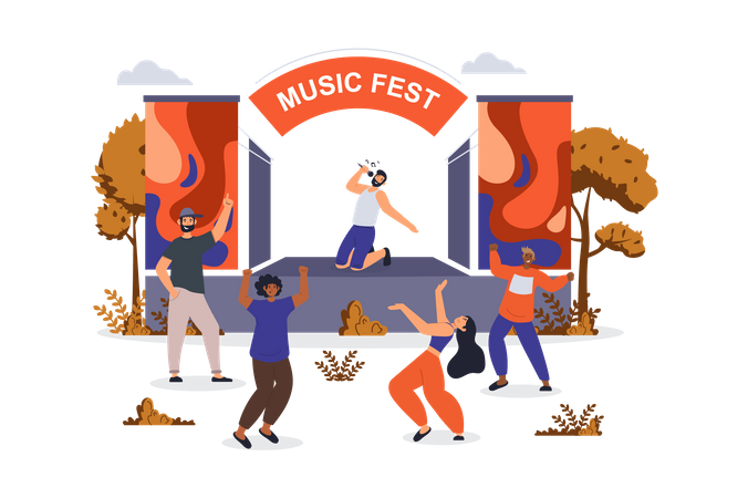 Music fest  Illustration