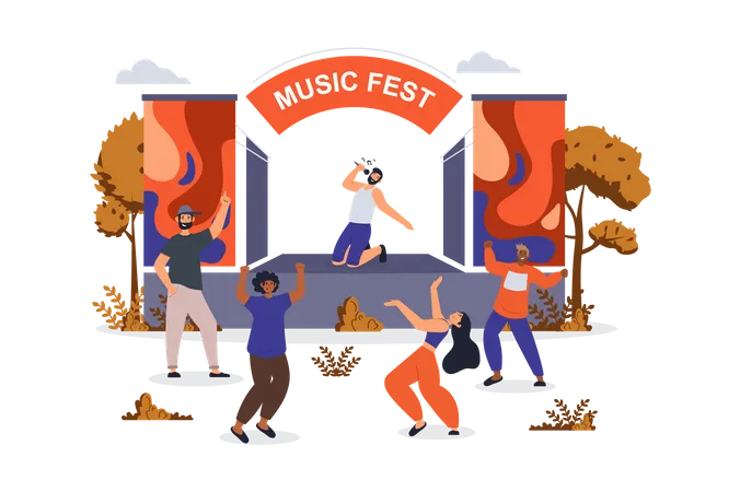 Music fest  Illustration