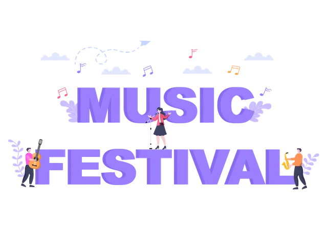 Music Festival  Illustration