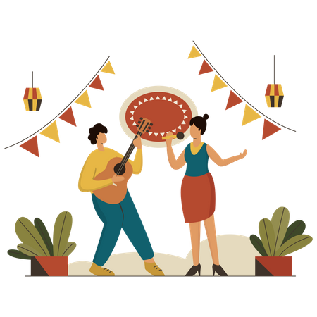 Music Festival  Illustration