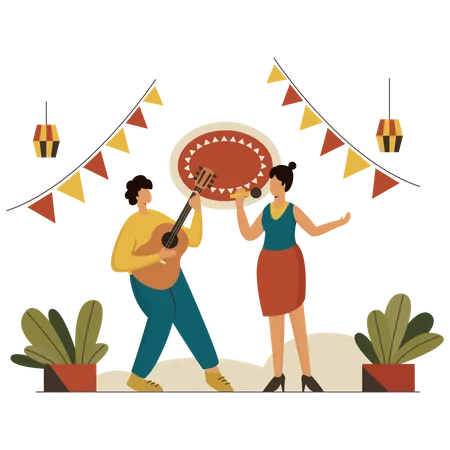 Music Festival  Illustration