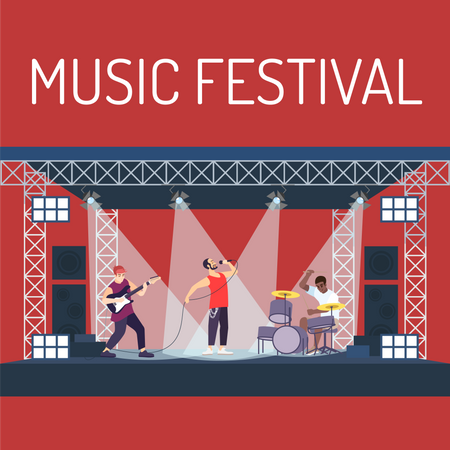 Music festival poster  Illustration