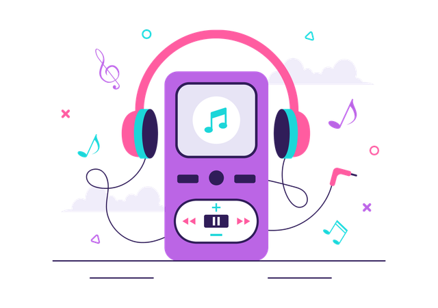 Music iPod  Illustration