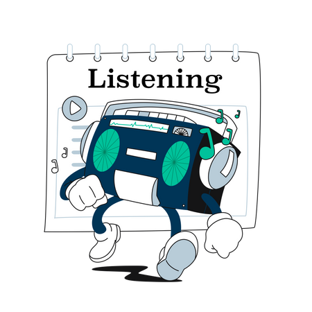 Music Listening  Illustration