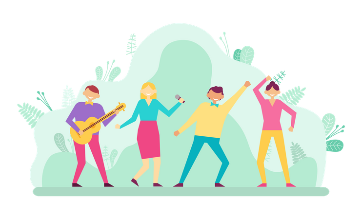 Music party  Illustration