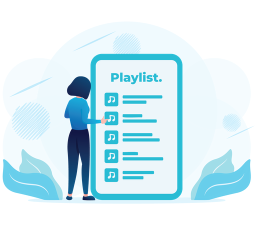 Music Player App  Illustration