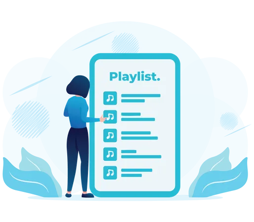 Music Player App  Illustration