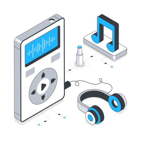 Music Player  Illustration