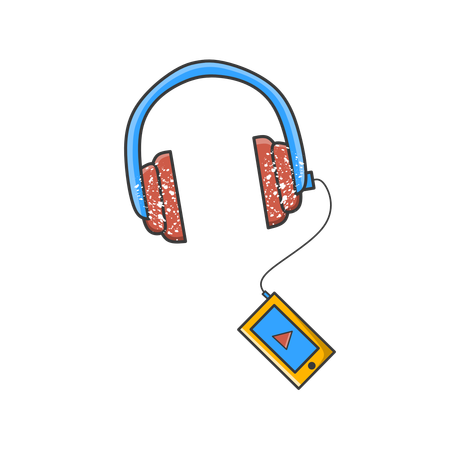 Music Player  Illustration