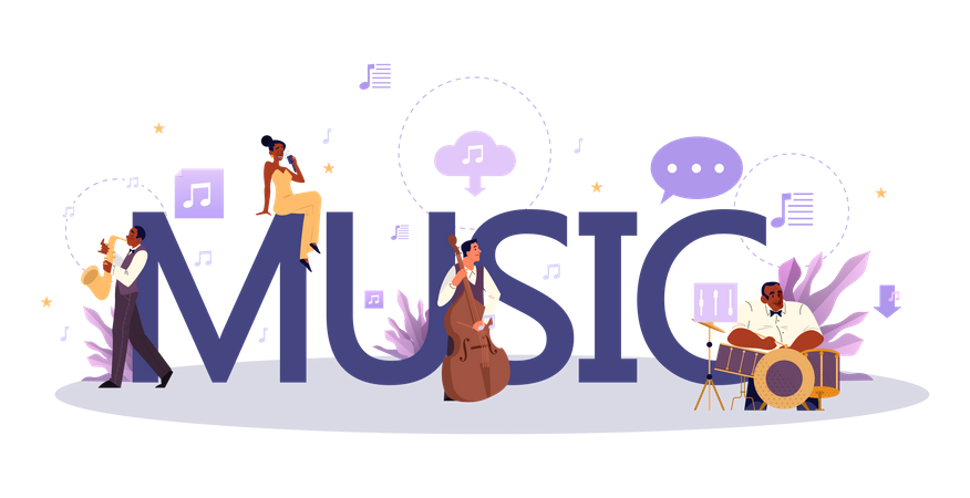 Music player performance  Illustration