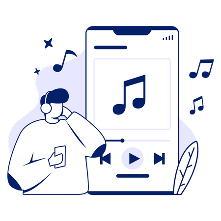 Music Playlist  Illustration