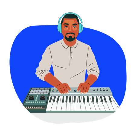 Music Producer  Illustration