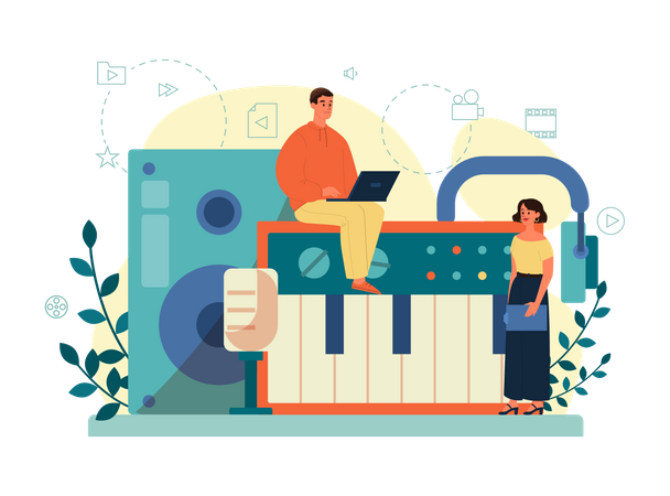 Music Producer  Illustration