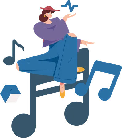 Music Relaxation  Illustration