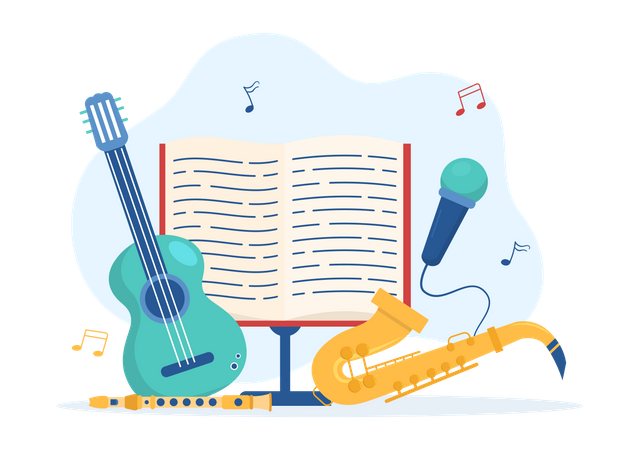 Music School  Illustration